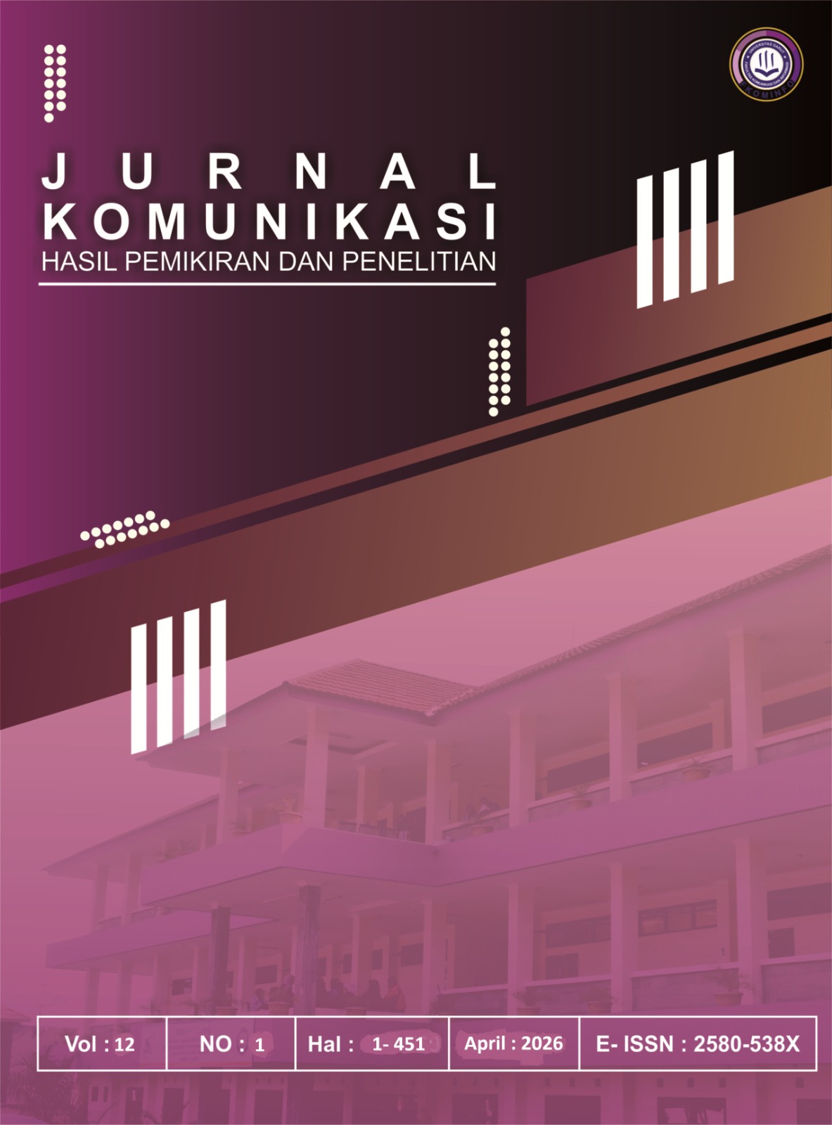 					Lihat Vol 12 No 1 (2026): April 2026 Jurnal Komunikasi Universitas Garut : Hasil Pemikiran dan Penelitian
				